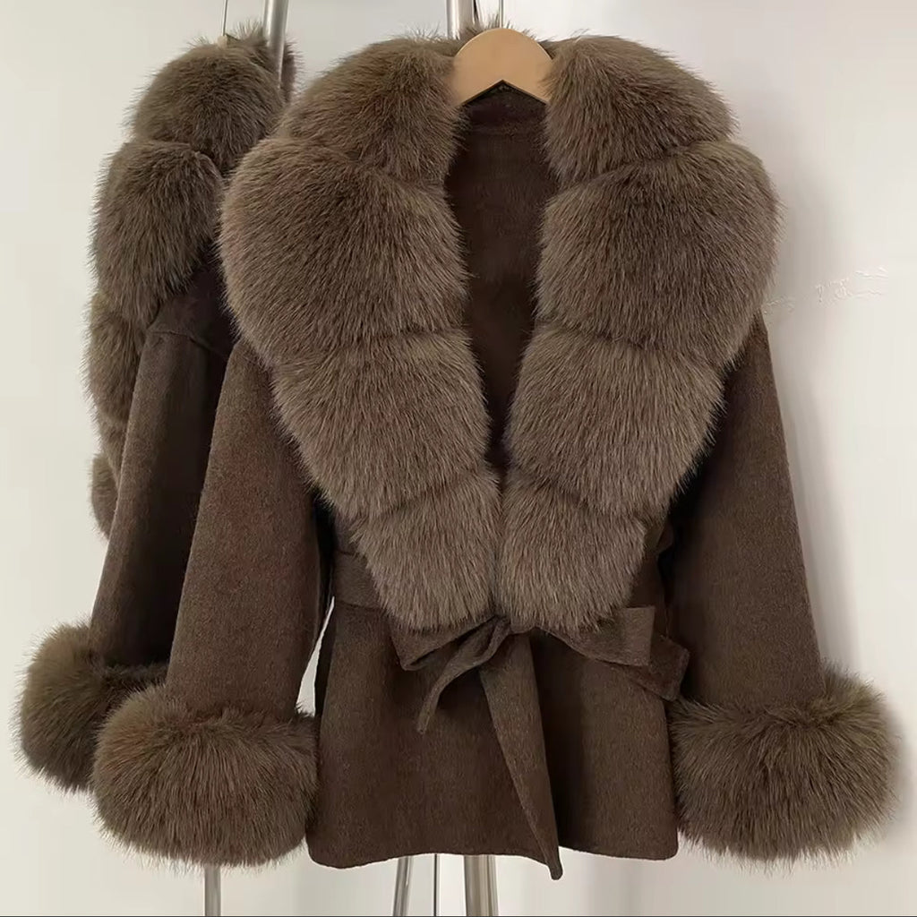 Faux Fur Trim Jacket