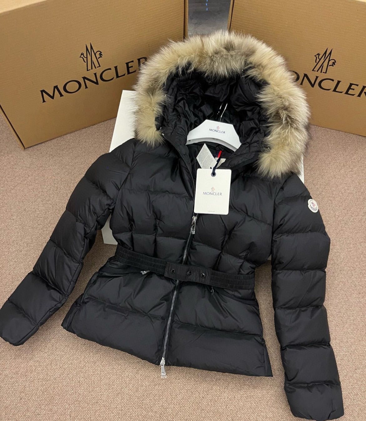 M Fur Trim Puffer
