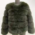 Faux Fur Row Jacket