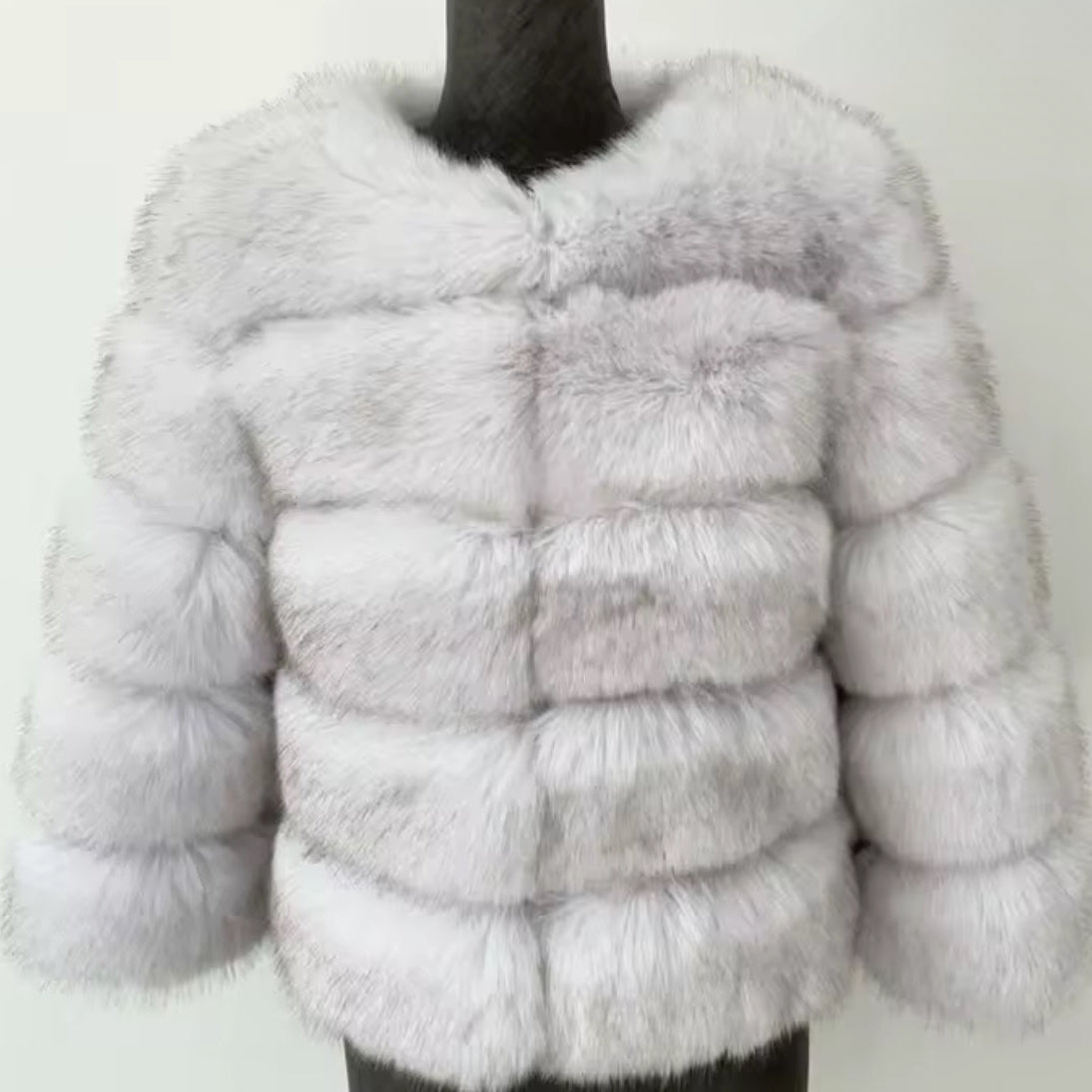 Faux Fur Row Jacket