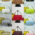 FF Embossed Baguette Bag